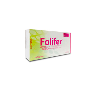 Folifer x 30 cápsulas con gránulos de liberación prolongada
