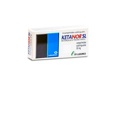 Ketanor 30 mg x 4 comprimidos sublinguales