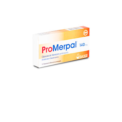 Promerpal 140mg x 10 cápsulas con liberación prolongada
