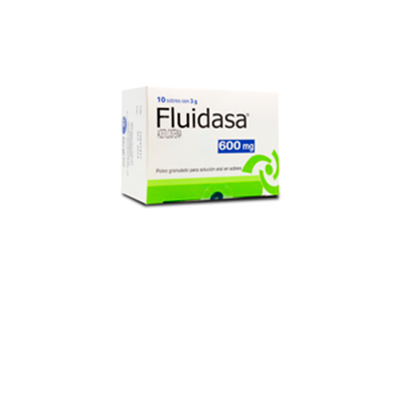 Fluidasa 600 mg x 10 sobres en polvo granulado para solución oral