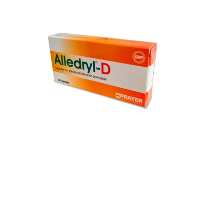 Alledryl D x 20 cápsulas con gránulos de liberación prolongada