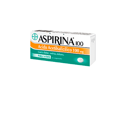 Aspirina para niños 100 mg x 42 comprimidos