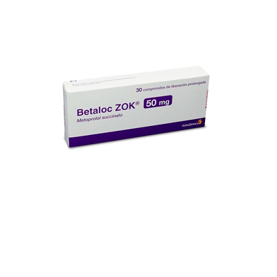 Betaloc Zok 50 mg x 30 comprimidos liberación prolongada