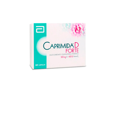 Caprimida D forte 500 mg / 400 U.I x 30 cápsulas