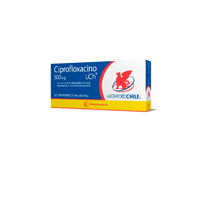 Ciprofloxacino 500 mg x 6 comprimidos recubiertos