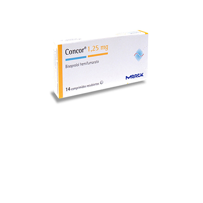 Concor 1,25 mg x 14 comprimidos recubiertos