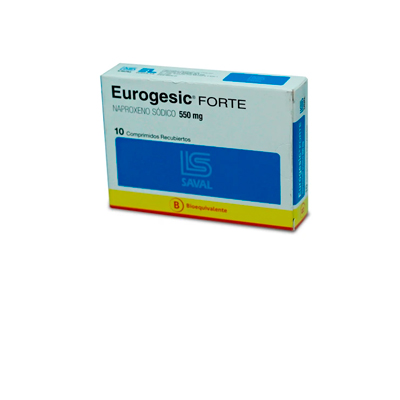 Eurogesic forte 550 mg x 10 comprimidos recubiertos