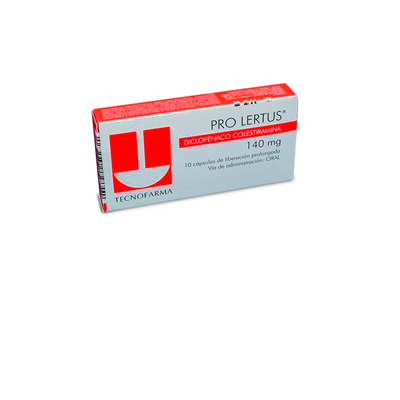 Pro Lertus 140 mg x 10 cápsulas con liberación prolongada