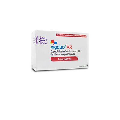 Xig duo XR 5 / 1000 mg x 56 comprimidos recubierto liberacion prolongada