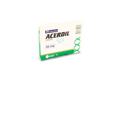 Acerdil 20 mg x 30 comprimidos