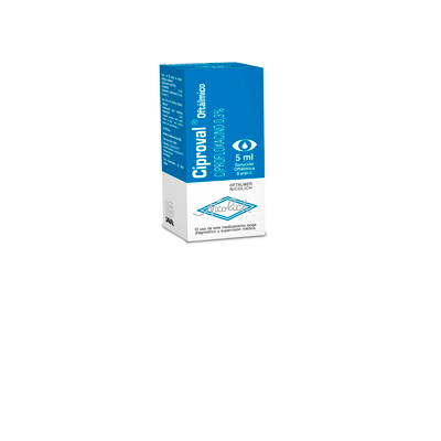Ciproval solucion oftálmica 0,3% x 5 ml