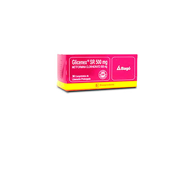Glicenex SR 500 mg x 30 comprimidos liberación prolongada
