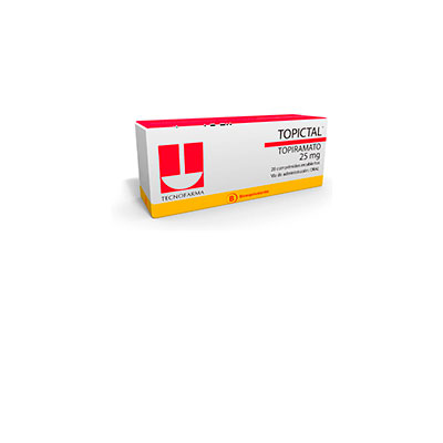 Topictal 25 mg x 28 comprimidos recubiertos