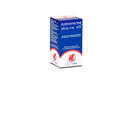 Azitromicina polvo para suspension oral 200 mg / 5 ml x 15 ml