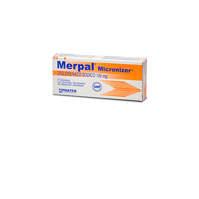 Merpal 100 mg x 8 cápsulas con gránulos de liberación prolongada