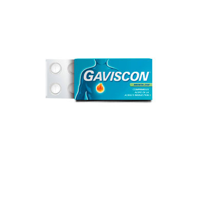 Gaviscon menta 250 mg x 8 comprimidos masticables