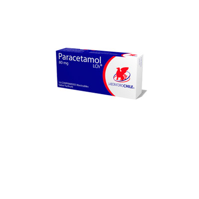 Paracetamol 80 mg x 16 comprimidos masticables