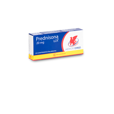 Prednisona 20 mg x 20 comprimidos recubiertos