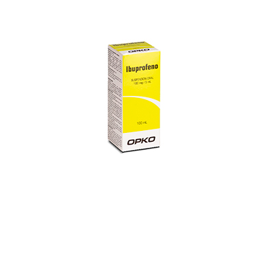 Ibuprofeno suspensión oral 100 mg / 5 ml x 100 ml