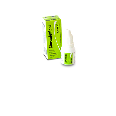 Cloranfenicol solución oftálmica 0,5 % x 10 ml