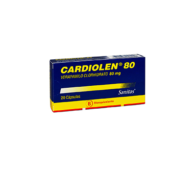 Cardiolen 80 mg x 20 cápsulas