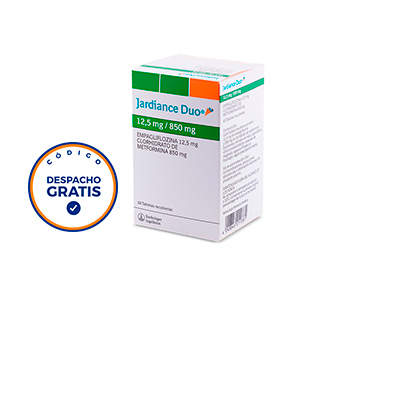 Jardiance Duo 12,5 / 850 mg x 60 comprimidos
