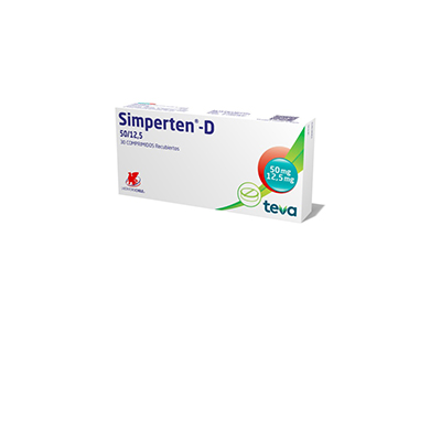 Simperten D 50 / 12,5 mg x 30 comprimidos recubiertos