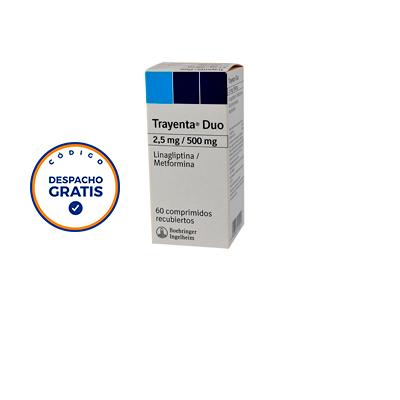 Trayenta duo 2,5 / 500 mg x 60 comprimidos