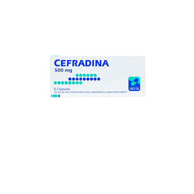 Cefradina 500 mg x 8 cápsulas 