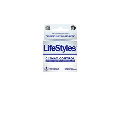 Lifestyles preservativos climax control x 3 unidades