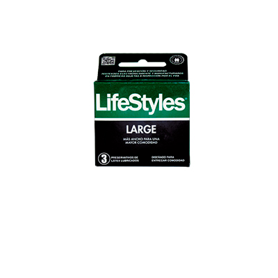 Lifestyles preservativos large x 3 unidades