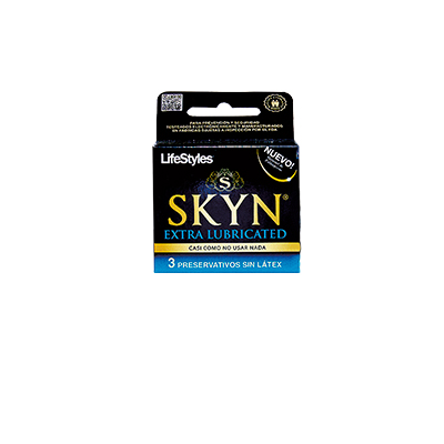 Lifestyles preservativos skyn extra lubricante x 3 unidades