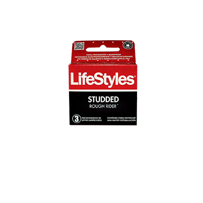 Lifestyles preservativos studded x 3 unidades