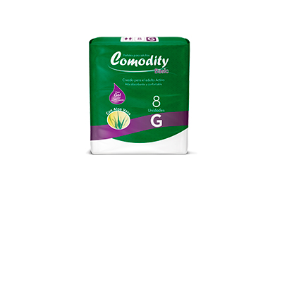Comodity basic pañal talla G x 8 unidades