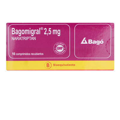 Bagomigral 2,5 mg x 10 comprimidos recubiertos