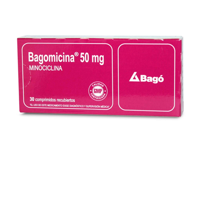 Bagomicina 50 mg x 30 comprimidos recubiertos