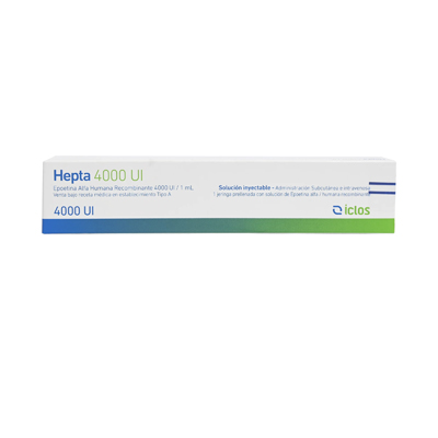 Hepta 4000 U.I x 1 jeringa pre llenada