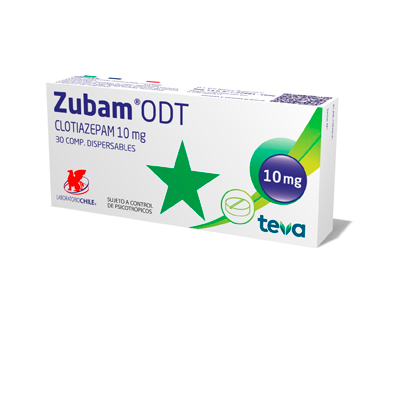 Zubam ODT 10 mg x 30 comprimidos dispersables