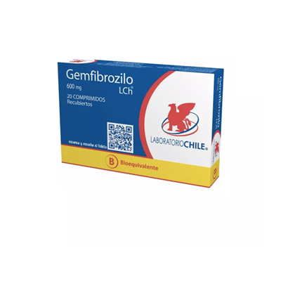 Gemfibrozilo 600 mg x 20 comprimidos recubiertos