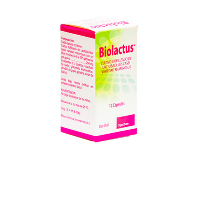 Biolactus 250 mg x 12 cápsulas