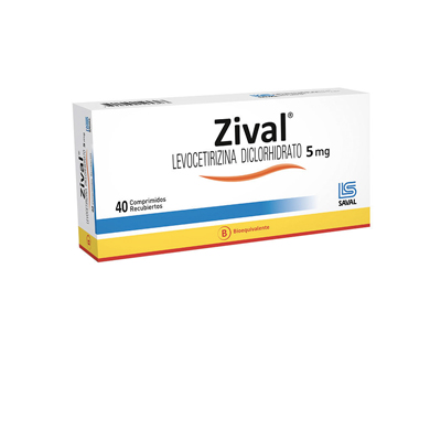 Zival 5 mg x 40 comprimidos recubiertos