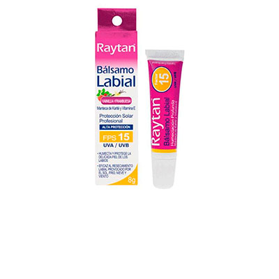 Bálsamo protector de labios FPS 15 vainilla / frambuesa x 8 g