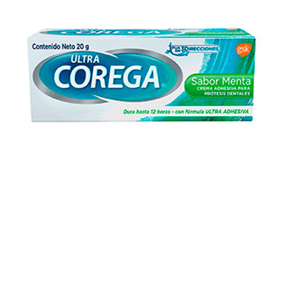 Corega ultra crema sabor menta x 20 g