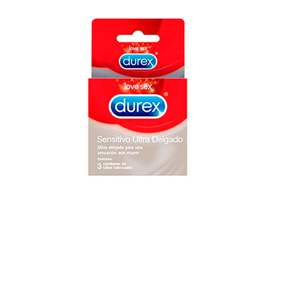 Durex preservativos invisible ultra delgados x 3 unidades