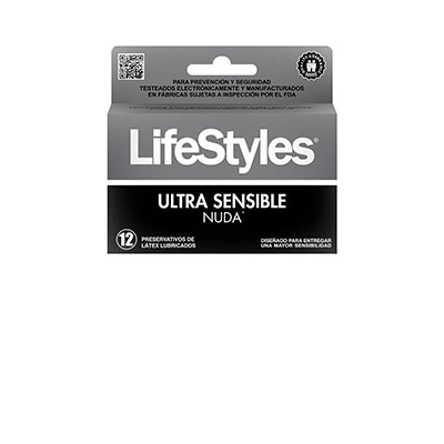 Lifestyles preservativos ultra sensible lubricante x 12 unidades