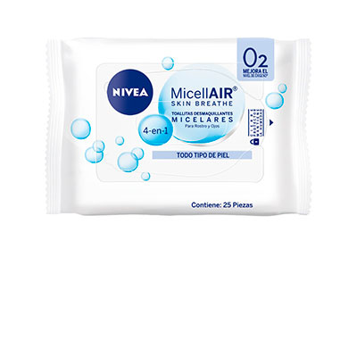 Nivea toallitas desmaquillantes micelares x 25 unidades
