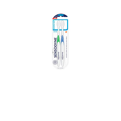 Sensodyne pack cepillo sensitive care x 2 unidades
