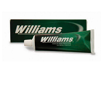 Williams crema de afeitar mentol vitamina E x 100 g