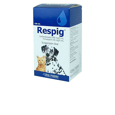 Respig perros / gatos 40 mg / 5 ml suspensión x 100 ml