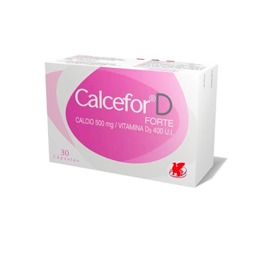 Calcefor D forte Calcio 500 mg x 30 cápsulas